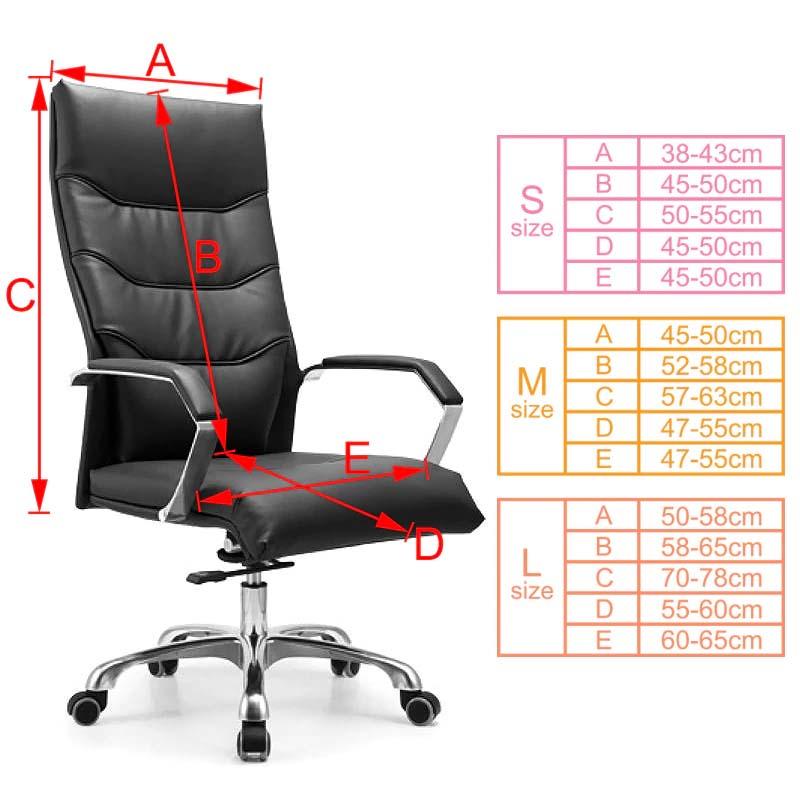 Housse Extensible Zippée pour chaise de bureau